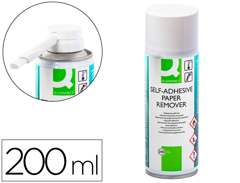 AROSOL Q-CONNECT DCOLLE TIQUETTES ADHSIVES EN PAPIER FLACON 200ML