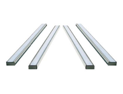 SUPPORT NOBO BANDES FIXES ALUMINIUM ANODIS INDICE 24 LONGUEUR 77,2CM PAIRE SUPPORTS HAUTS-BAS