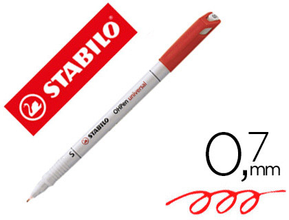 FEUTRE STABILO FIN SOLUBLE ROUGE