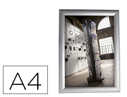 CADRE MURAL ALBA AFFICHAGE A4 EN ALUMINIUM 24X32CM