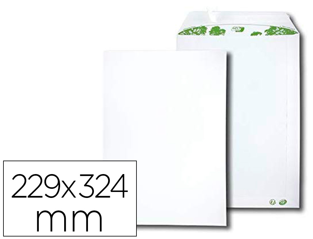 POCHETTE GPV EXTRA BLANCHE RECYCLE 90G C4 229X324MM BOTE 250 UNITS