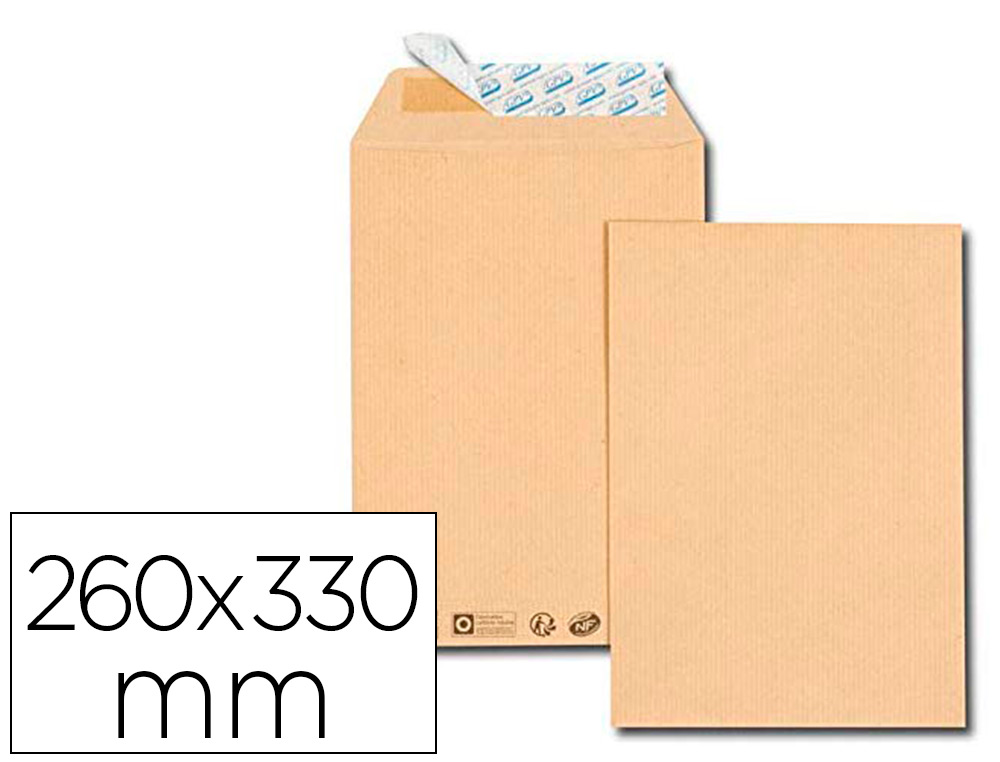 POCHETTE GPV KRAFT 120G 260X330MM H BOTE 250 UNITS