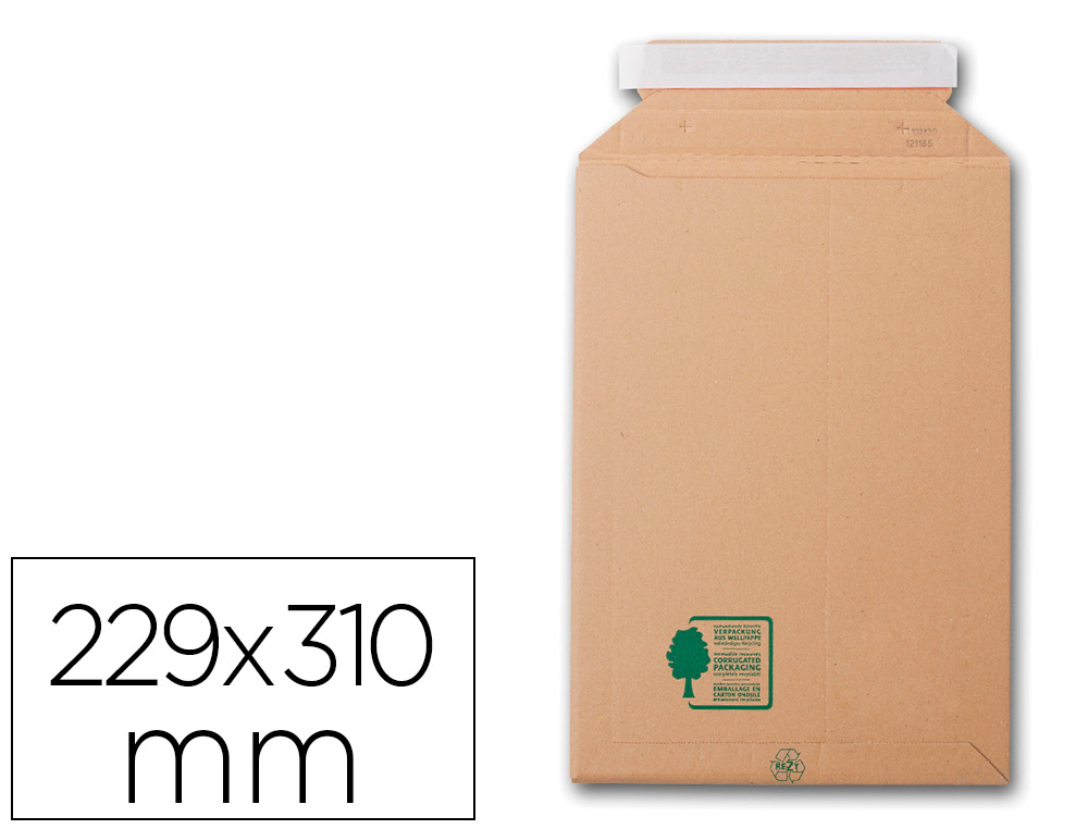 POCHETTE GPV CARTON  SOUFFLETS C4 229X310MM PAQUET 5 UNITS