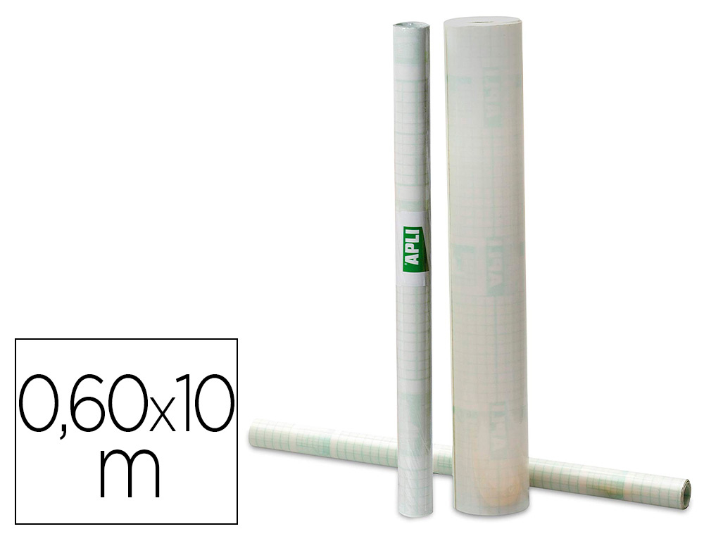 COUVRE-LIVRES APLI ADHSIF FILM POLYPROPYLNE MAT REPOSITIONNABLE ROULEAU 0.60X10M
