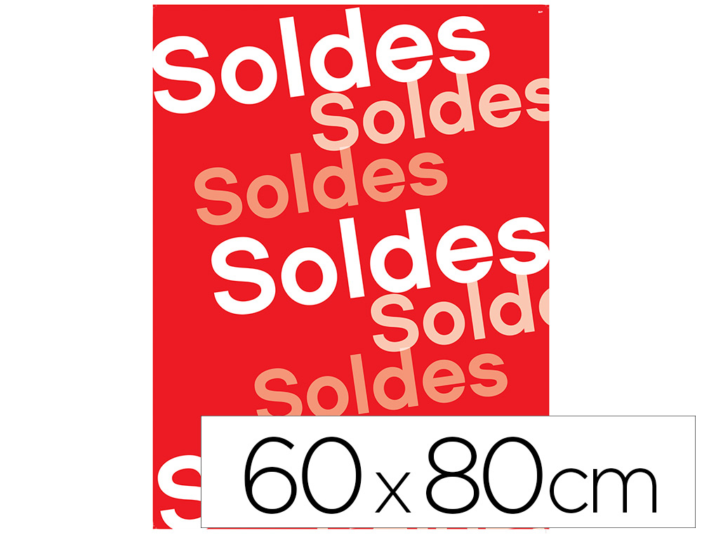 AFFICHE VERTICALE APLI AGIPA SOLDES FORMAT 600X800MM