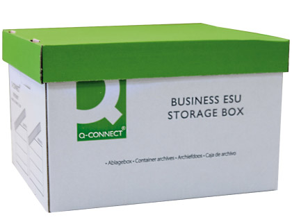 BOTE ARCHIVAGE DFINITIF Q-CONNECT CARTON POUR 3 BOTES A4 DOS 100MM MONTAGE AUTOMATIQUE 327X387X250MM