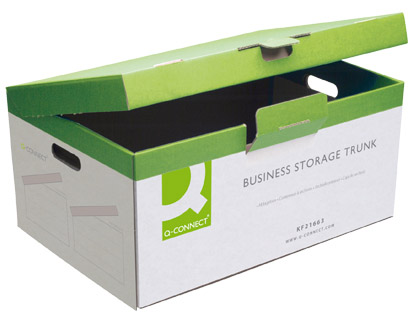 BOTE ARCHIVAGE DFINITIF Q-CONNECT CARTON POUR 5 BOTES A4 DOS 100MM MONTAGE MANUEL 374X540X245MM