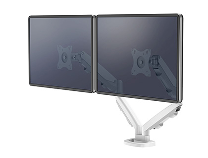 KIT CONVERSION FELLOWES BRAS SIMPLE A DOUBLE COLORIS BLANC