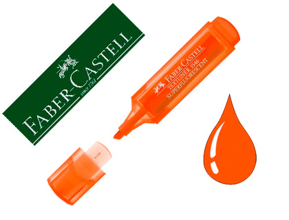 SURLIGNEUR FABER-CASTELL TEXTLINER TL1546              SUPERFLUORESCENT POINTE       FEUTRE BISEAUTEE 3 LARGEURS