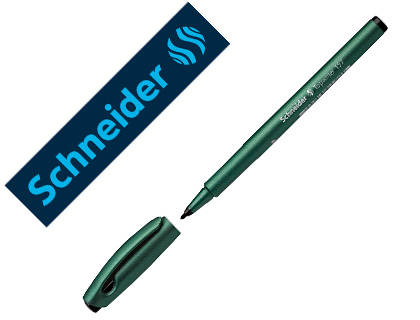 STYLO FIBRE SCHNEIDER TOPWRITER 157 POINTE LARGE    TRAIT 0,8MM CAP-OFF LONGUE    DURE COULEUR NOIRE