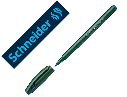 STYLO FIBRE SCHNEIDER TOPWRITER 157 POINTE LARGE    TRAIT 0,8MM CAP-OFF LONGUE DURE COULEUR BLEUE