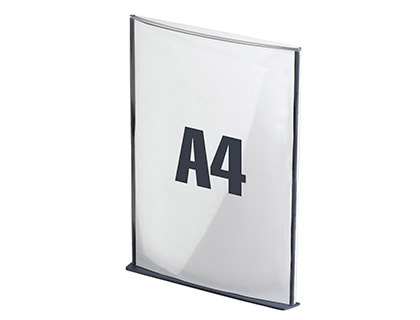 PLAQUE SIGNALISATION PAPERFLOW POLYSTYRNE FORMAT A4 COLORIS ANTHRACITE