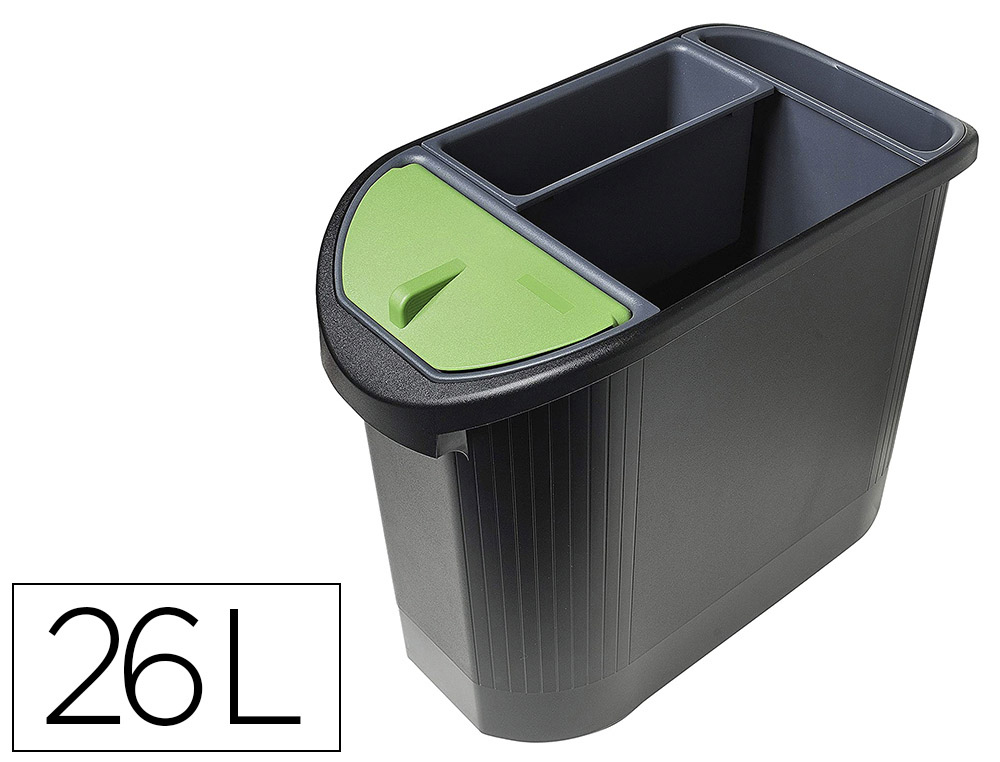CORBEILLE TRI SELECTIF NOIR