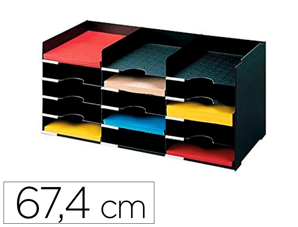 BLOC 15 CASES FIXES L67,4CM NR