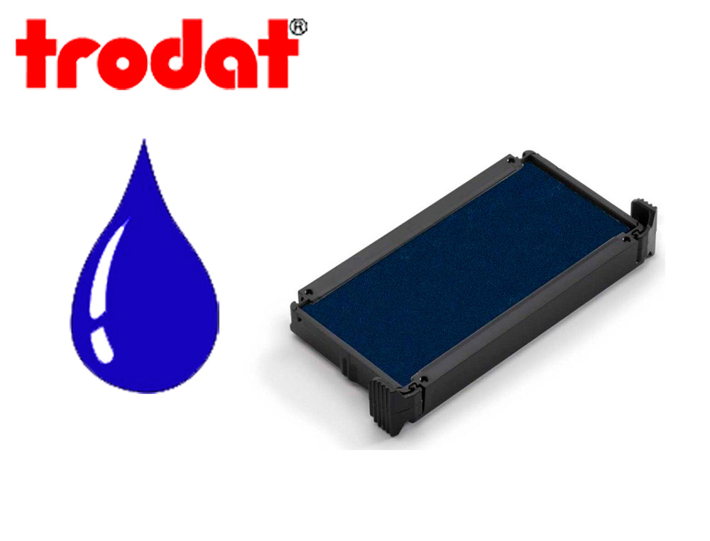 CASSETTE ENCRAGE TRODAT 6/4914B POUR TAMPON ENCREUR PRINTY 4914 COLORIS BLEU
