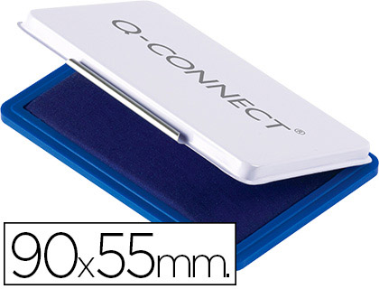 RECHARGE TAMPON Q-CONNECT CONOMIQUE N3 90X55MM COLORIS BLEU