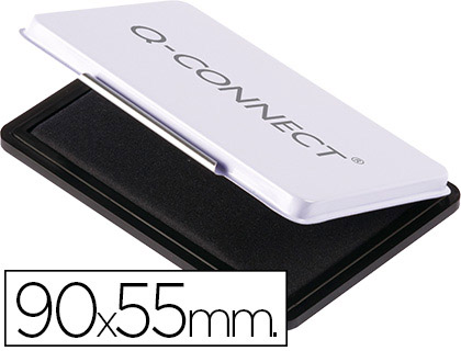 RECHARGE TAMPON Q-CONNECT CONOMIQUE N3 90X55MM COLORIS NOIR