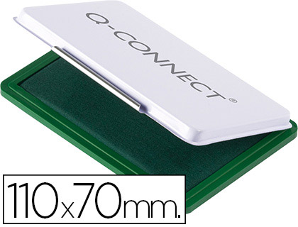 RECHARGE TAMPON Q-CONNECT CONOMIQUE N2 110X70MM VERT