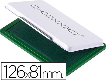 RECHARGE TAMPON Q-CONNECT CONOMIQUE N1 126X81MM COLORIS VERT