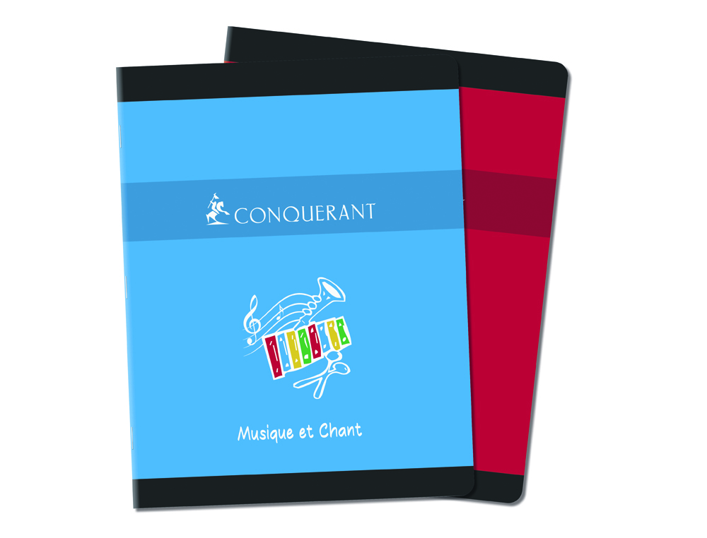 CAHIER CONQURANT SEPT MUSIQUE CHANT PIQRE COUVERTURE OFFSET 170X220MM 48 PAGES PAPIER 70G 24F SYS 24F MUSIQUE