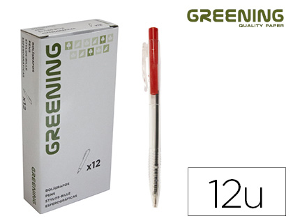 STYLO GREENING RTRACTABLE COLORIS ROUGE