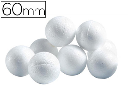 BOULE CELLULOSE UNIVERS DE PIWI DIAMTRE 60MM COLORIS BLANC SACHET 20 UNITS