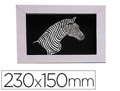 CARTE  GRATTER OZ INTERNATIONAL 23X15CM COLORIS NOIR FOND ARGENT PAQUET 10F